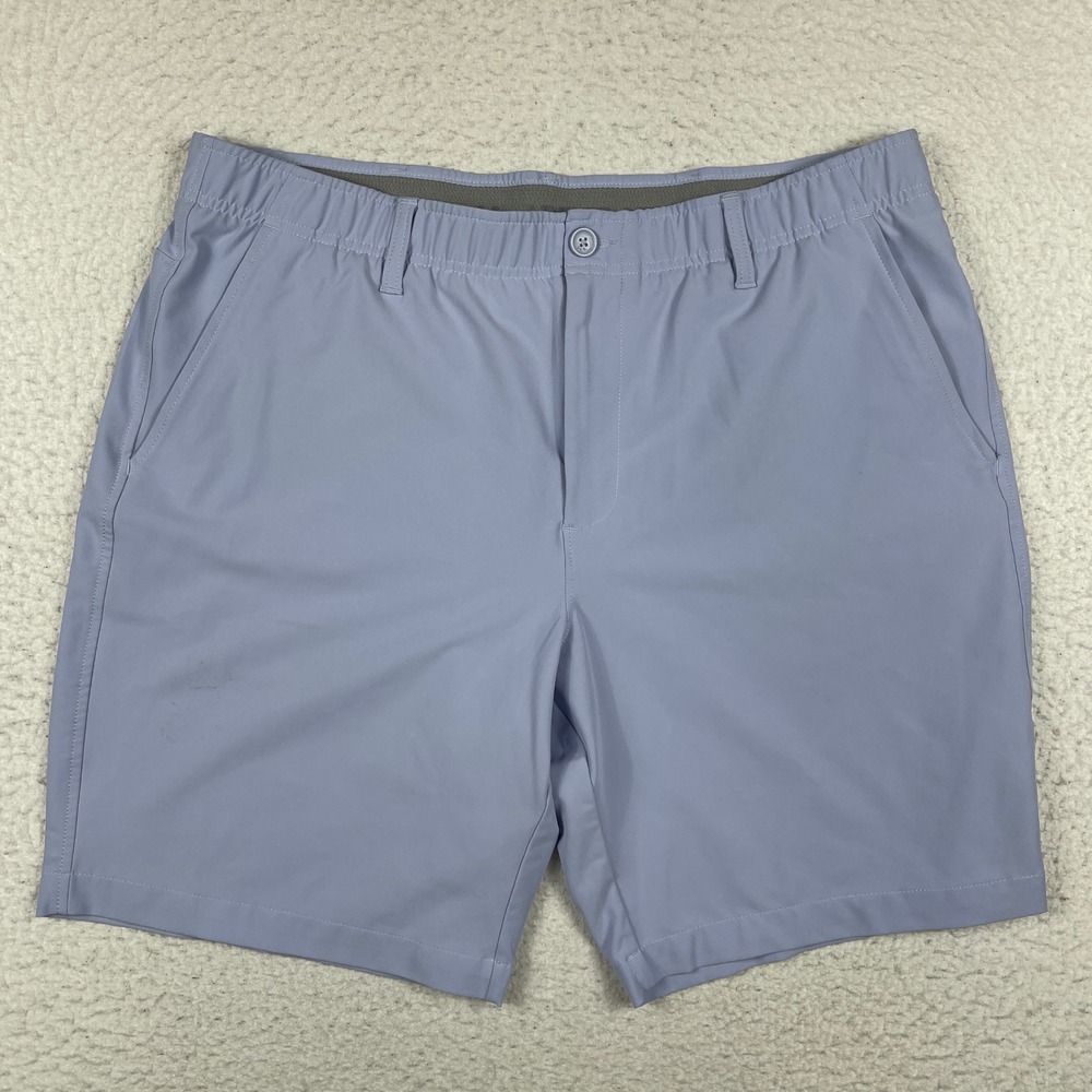 Under Armour Golf Shorts Mens 40‎ Periwinkle Flat Front UA Tech Vacation Travel